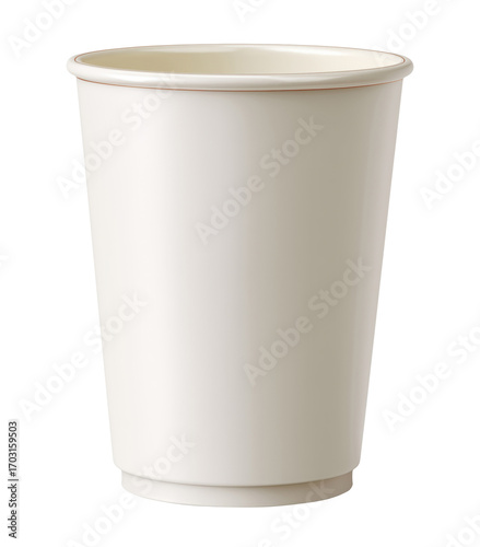 Wallpaper Mural Simple white disposable paper cup isolated on transparent background Torontodigital.ca