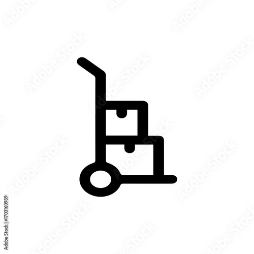 Moving Boxes on Dolly Icon