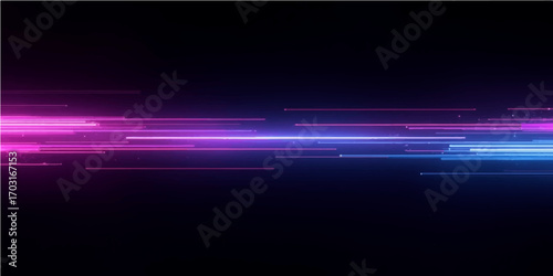 Abstract blue technology background with glowing lines and digital design