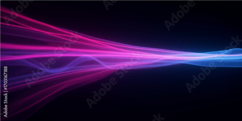 Abstract blue wave background with glowing light and flowing design