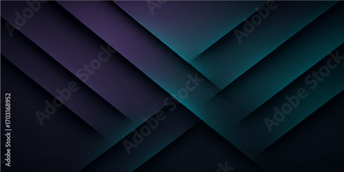 Abstract blue geometric background with lines and colourful shapes
