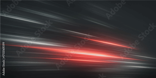 Abstract red background with glowing rays and dynamic light patterns