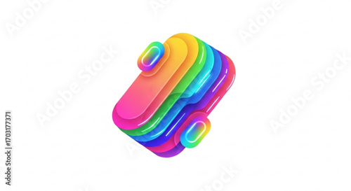Abstract colorful logo design, perfect for branding, marketing, and creative projects with a modern touch