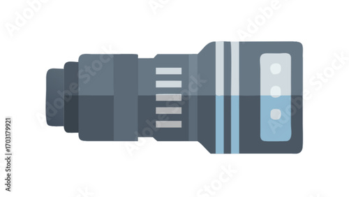 Camera lens photography equipment zoom lens telephoto lens dslr lens vector graphic