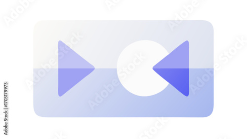 Abstract shuffle icon vector illustration for random play media player button design