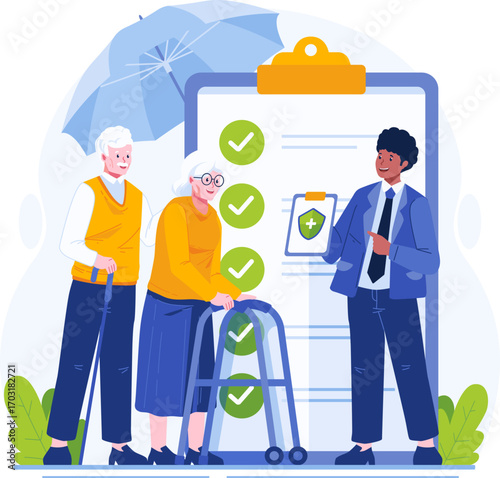 Insurance illustration pack in modern flat style. Includes health, car, home, travel, life, and financial protection concepts. Perfect for websites, apps, presentations, infographics, and corporate pr