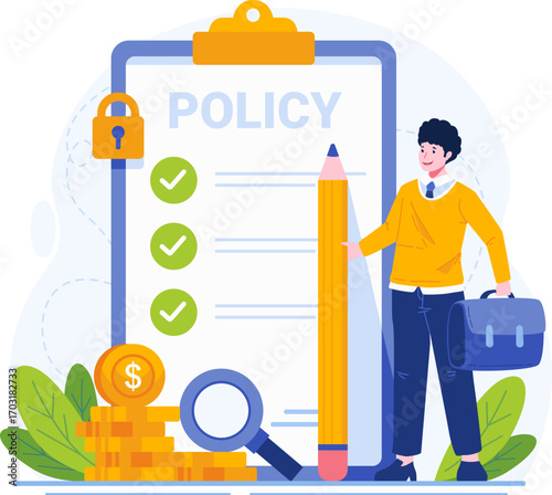 Insurance illustration pack in modern flat style. Includes health, car, home, travel, life, and financial protection concepts. Perfect for websites, apps, presentations, infographics, and corporate pr