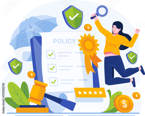 Insurance illustration pack in modern flat style. Includes health, car, home, travel, life, and financial protection concepts. Perfect for websites, apps, presentations, infographics, and corporate pr