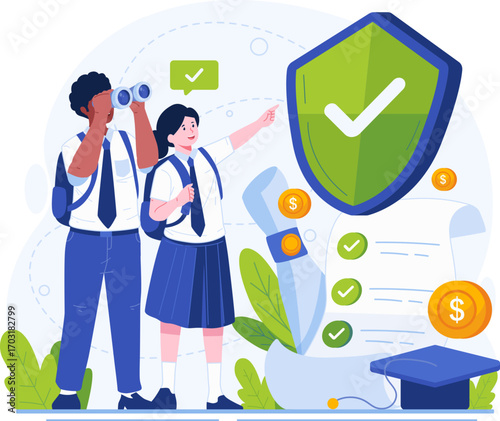 Insurance illustration pack in modern flat style. Includes health, car, home, travel, life, and financial protection concepts. Perfect for websites, apps, presentations, infographics, and corporate pr