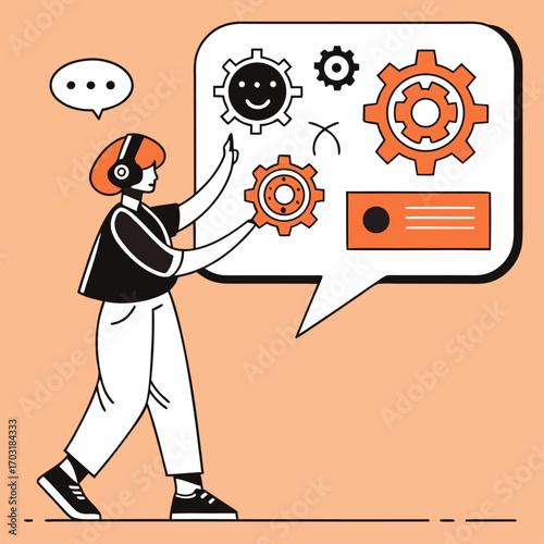 Visualizing Technical Solutions: A Support Agent's Perspective, Conceptual Illustration of System Settings and Configuration Processes