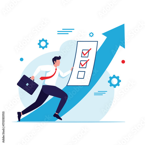 Achieving business goals through strategic planning and efficient task management