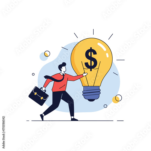 Illustrating the pursuit of profitable concepts and financial ventures for business growth strategies
