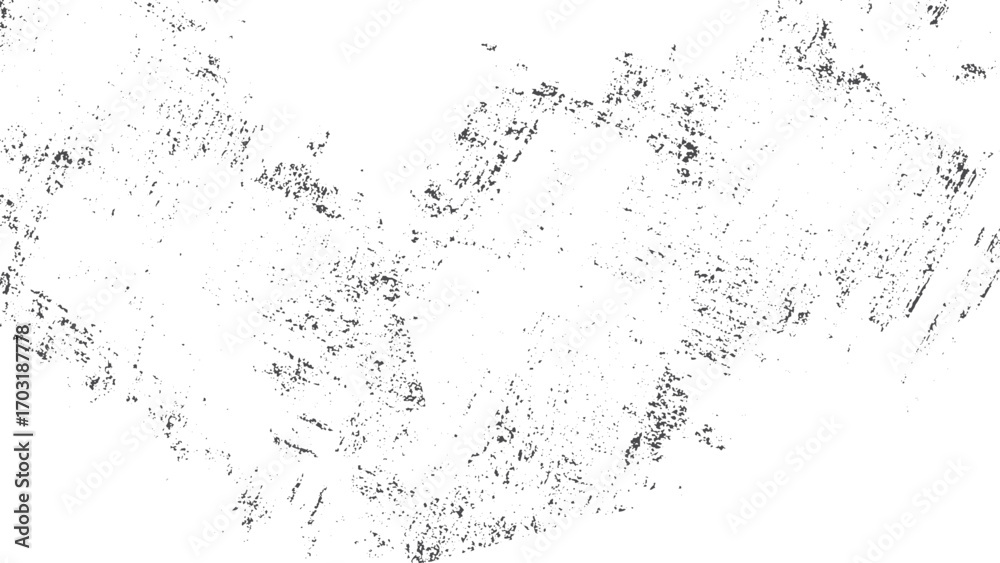 Fototapeta premium Urban grunge scratched background texture distressed dirty dust overlay vector. Abstract grunge surface texture black on white with scratches dust and particles. 