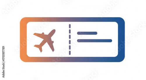 Airplane Ticket Icon