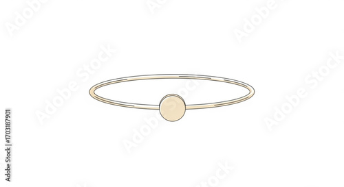 Elegant minimalist gold bangle bracelet with a single polished disc charm, perfect for subtle everyday luxury and timeless style.