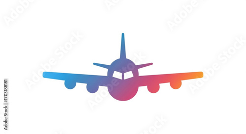Vibrant airplane silhouette soaring through the sky, symbolizing travel, adventure, and global connection for modern businesses and lifestyle brands.