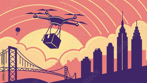 Drone Delivery Service in Urban Setting.