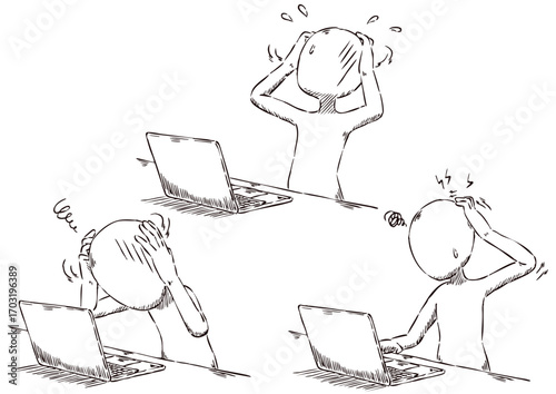 PCで困惑する人3種