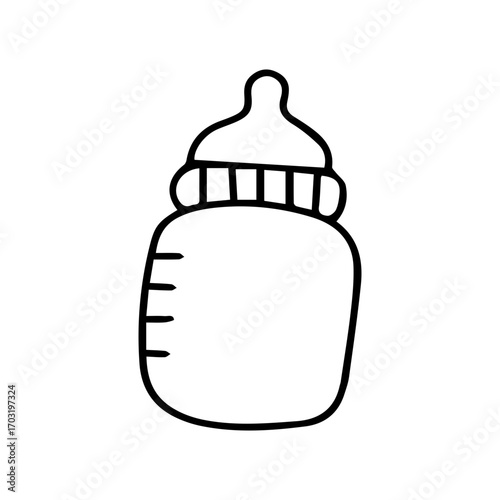 Baby Bottle Line Art