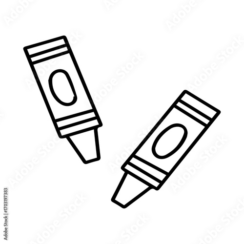 Two Crayons Drawing Tools
