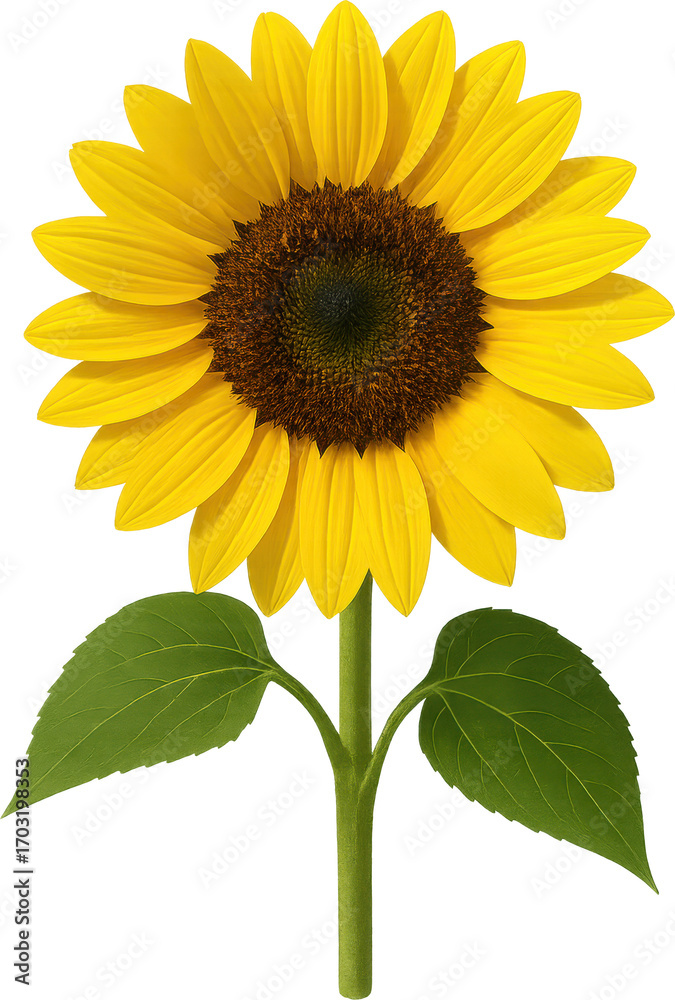 Obraz premium Sunflower transparent background