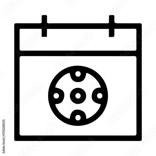 Soccer Game Calendar Icon