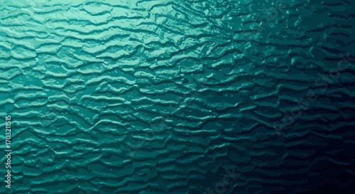 Textured turquoise background with wave-like patterns and a subtle gradient effect