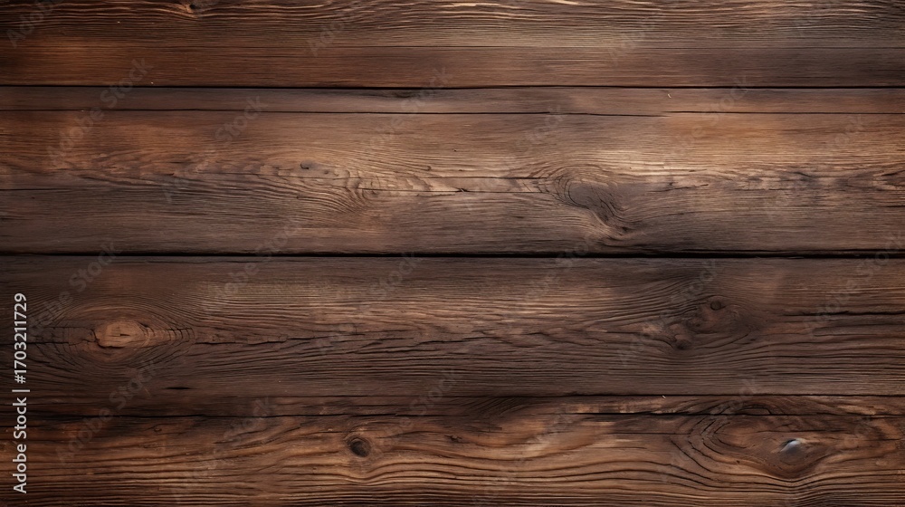 Fototapeta premium Wooden floor texture with natural brown planks and grain pattern