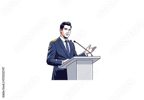 Speaker at Podium