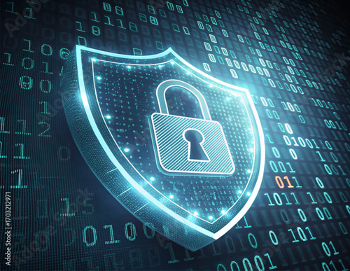 Cybersecurity Shield and Data Protection