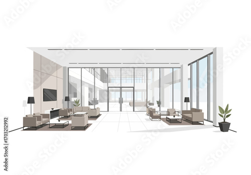 Modern Office Lobby