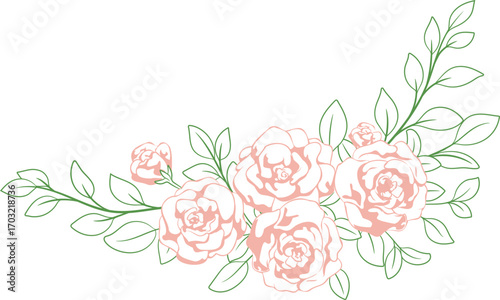 장미 장식 웨딩 결혼