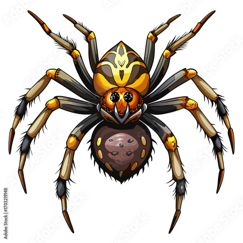 spider real,white background