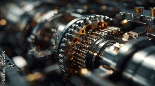 close up of an old watch mechanism