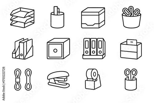 Keeper icon cube memo vector block holder clips lights mug organizer folder