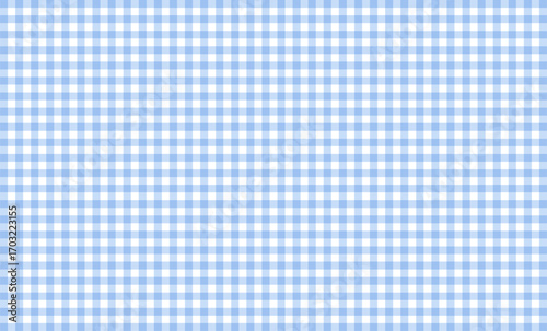 Blue gingham checkered pattern with soft overlapping stripes