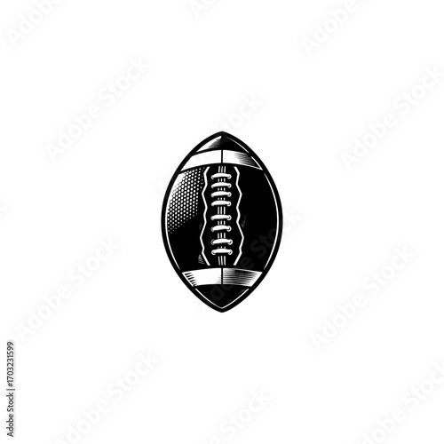  American football ball illustration sign collection. 