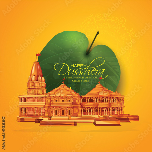 Lord Rama with Bow and Arrow for Dussehra Celebration  symbolizing courage, virtue, and the triumph of good over evil on the auspicious occasion of Dussehra.