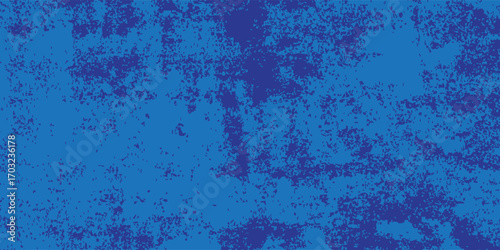 Premium Abstract Grunge Decorative Navy Blue Dark Stucco Wall Background. Art Rough Stylized Texture Banner With Space For Text