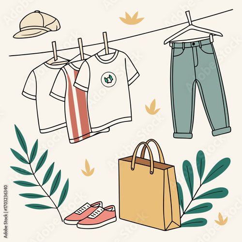 Sustainable clothing and accessories for everyday use
