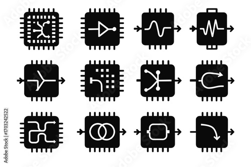 Signal quantum photonic icon icons entanglement integrated vector circuit phase control