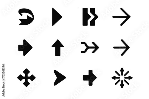 Bounce inward arrows icon ui modern arrow vector snap tip navigation spread