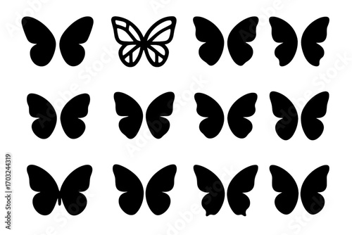Icon shapes icons vector span insect butterfly freeform soft wings wing