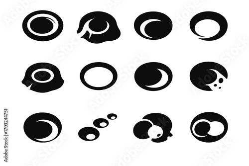 Crater rim lunar interior alignment wall shadow icon vector craters icons halo