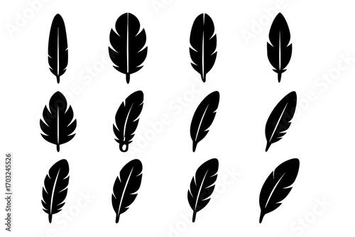 Ring plume quill end eagle vector icon icons feather pointy loop