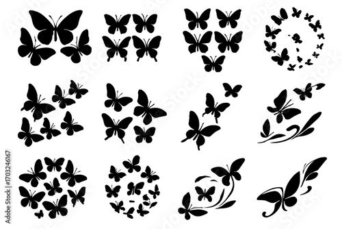 Butterfly vector insect decorative center motion icons icon flutter fluttering pattern simple