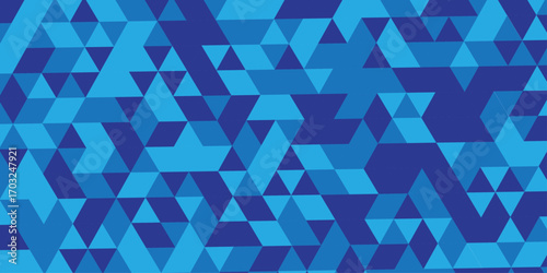 Triangle Vector Abstract Geometric Technology seamless pattern Background. triangular mosaic backdrop design. Triangle polygonal square abstract banner background.