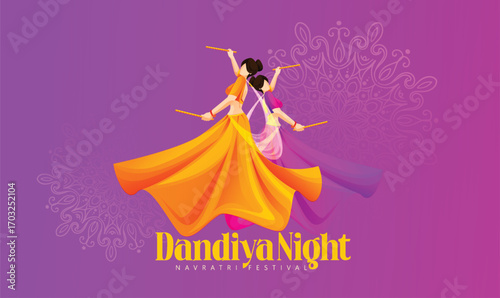 Garba Dance Celebration During Navratri Festival with Joyful Participants