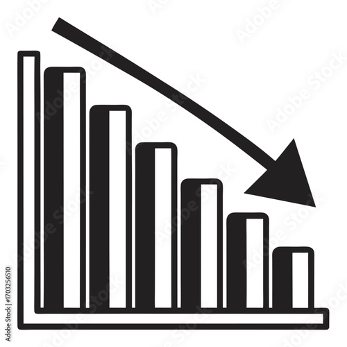Declining Trend Graph.