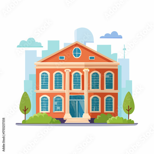 vector illustration of building